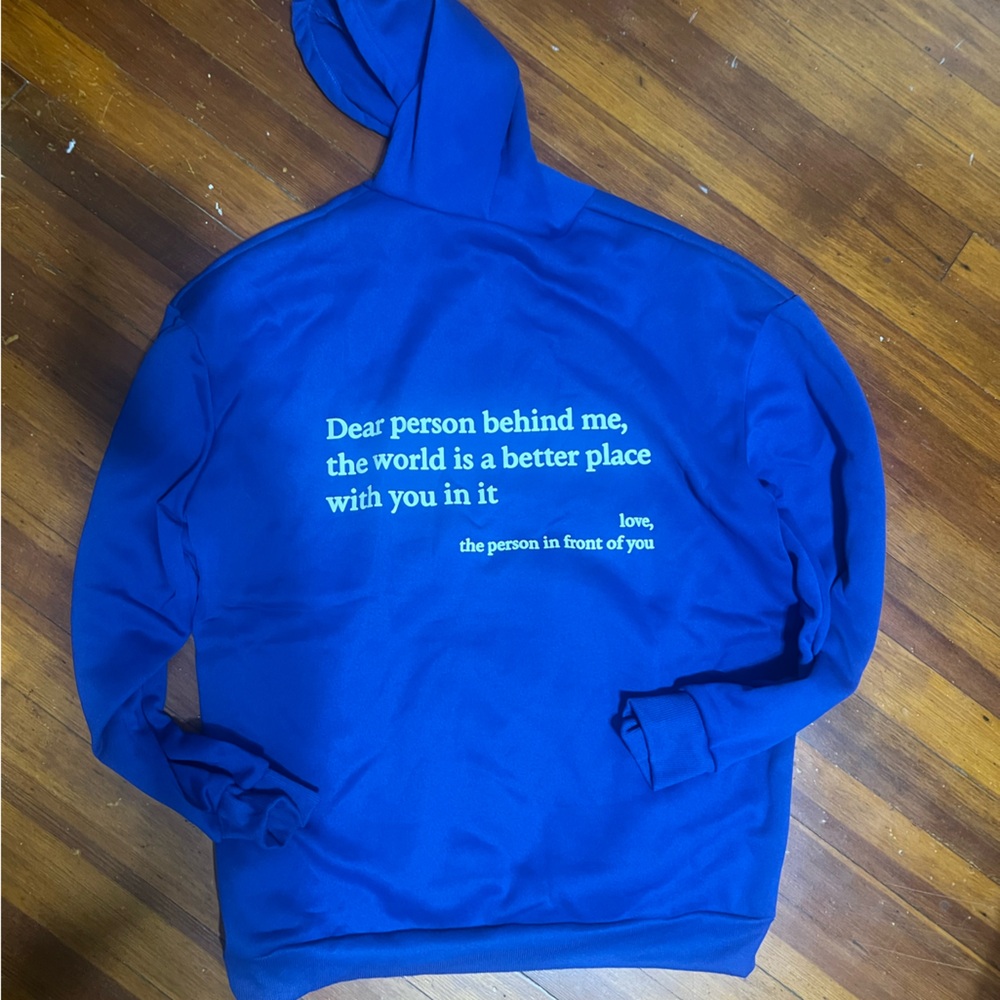 Blue hoodie size M